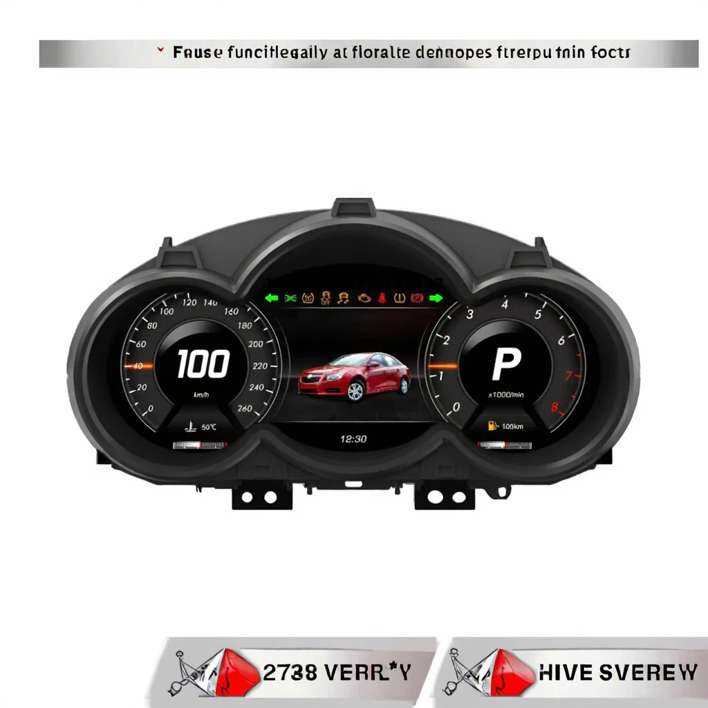 YLA 2009-2014  Cruze Digital Cluster LCD Instrument Panel Supports Wireless Carplay  Interior Accessories